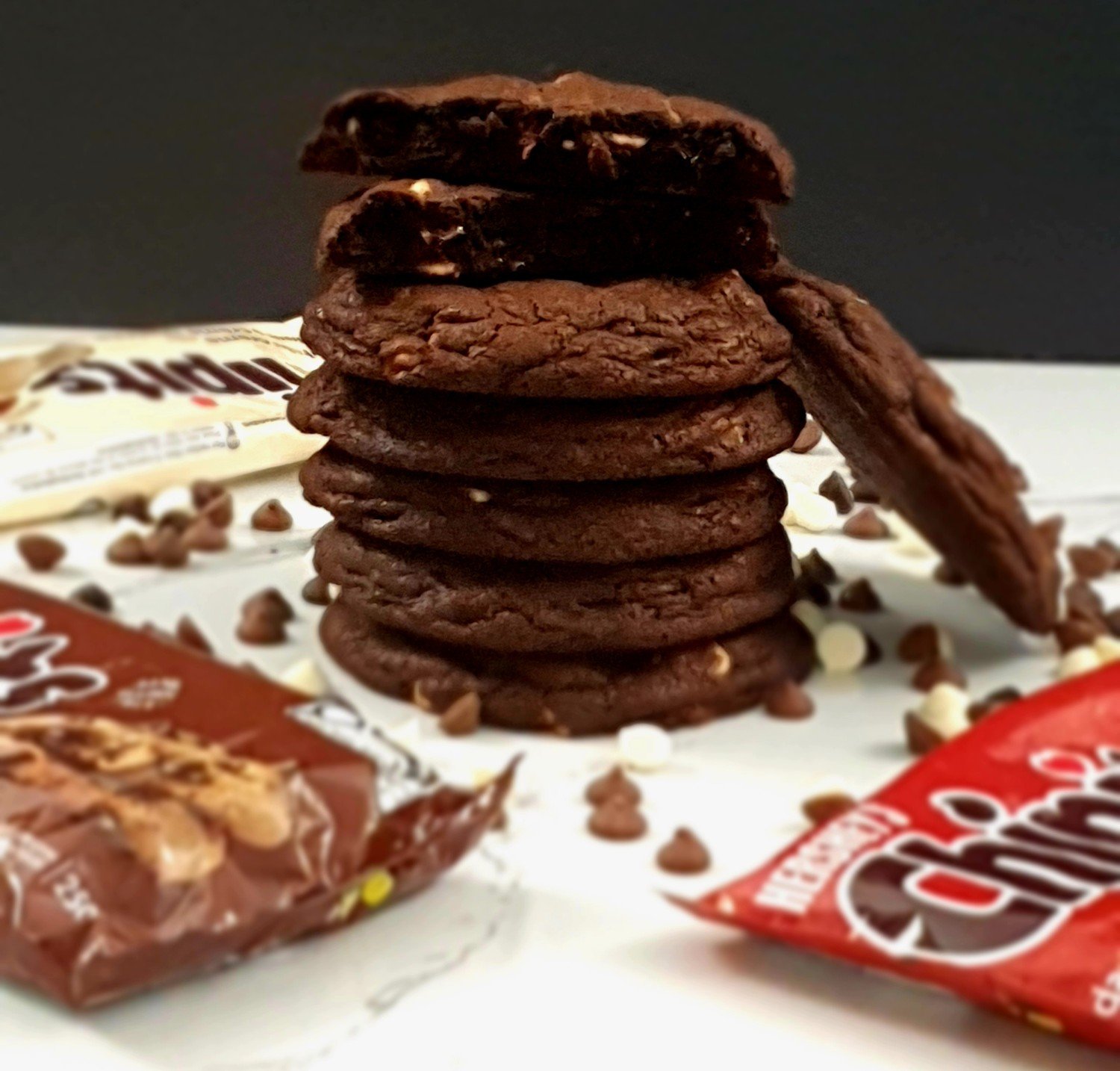 Giant New York-Style Triple Chocolate Cookies