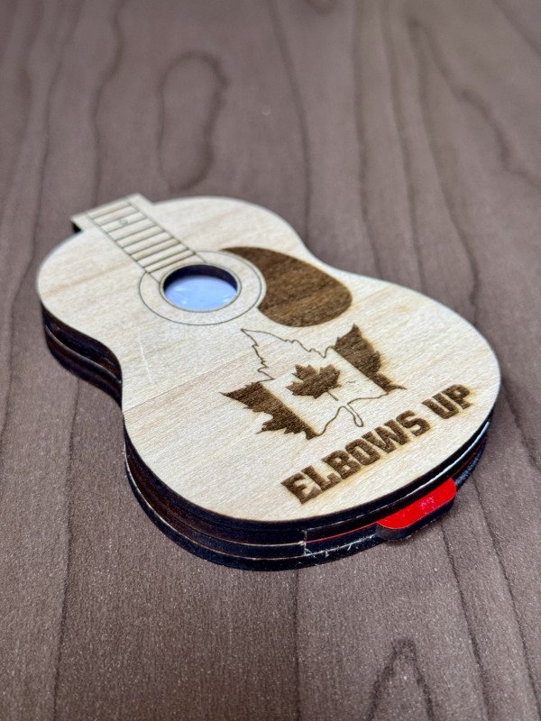 Guitar Pick Holder "Elbows Up"