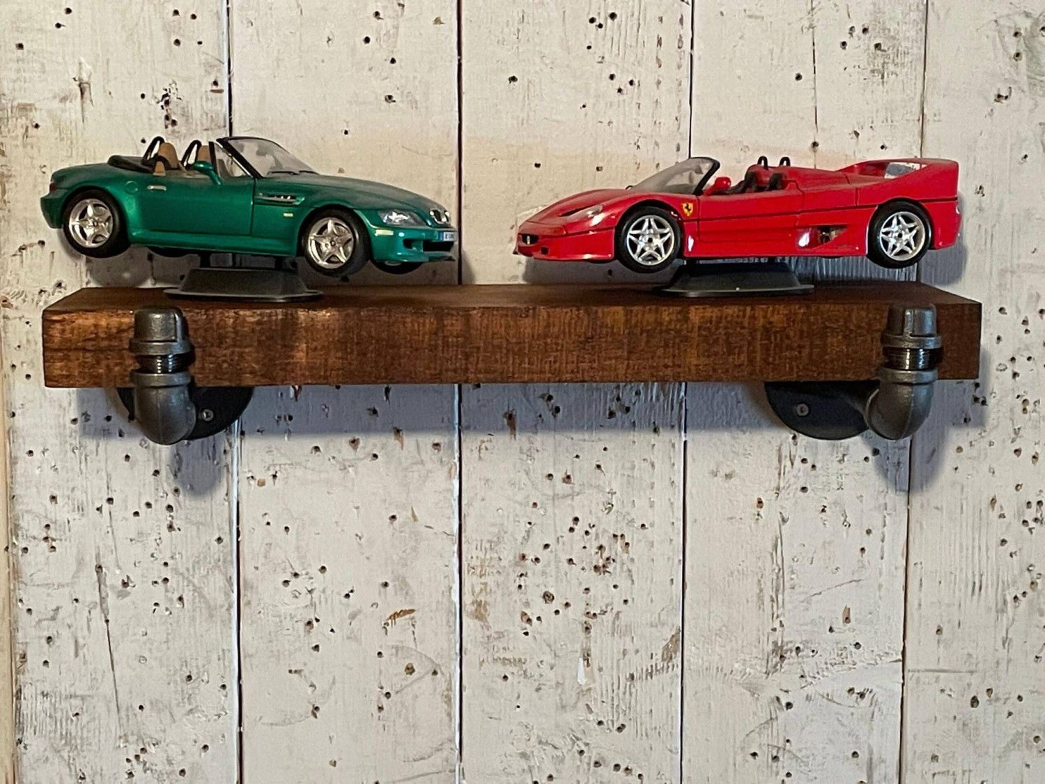 2 tier center mount display shelf and hand towel rack set