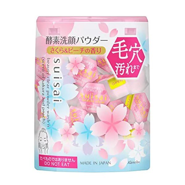 PRE-ORDER Kanebo Kanebo suisai Water Bright Cleansing Powder N Cherry & Peach Fragrance 0.4g×32pcs