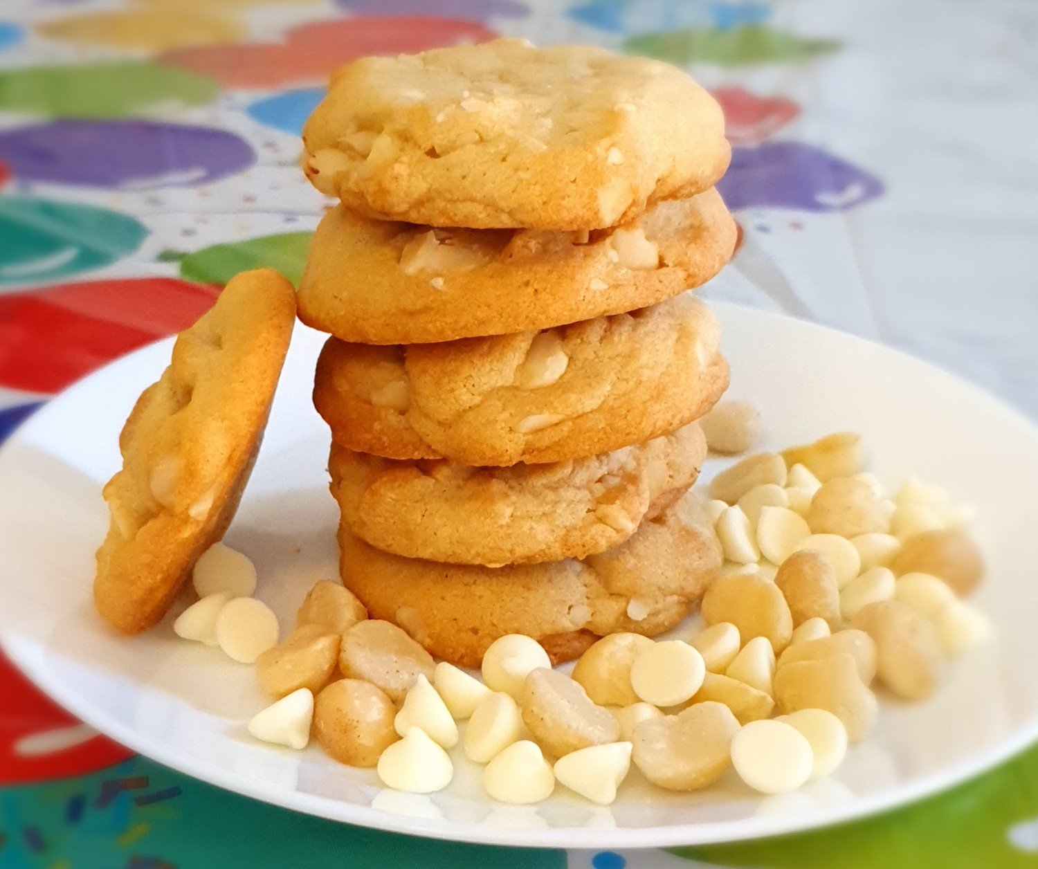 Macadamia and White Chocolate Chip cookies