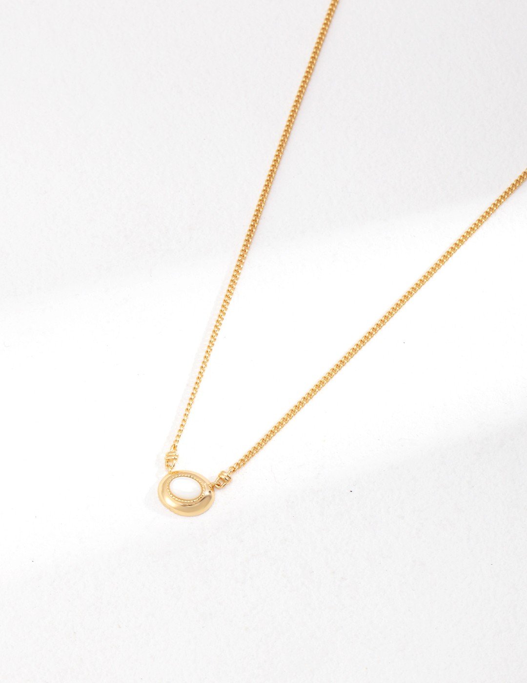 Sterling Silver Mother-Of-Pearl Necklace