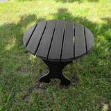 Poly-Luxe Recycled Plastic Round Side Table