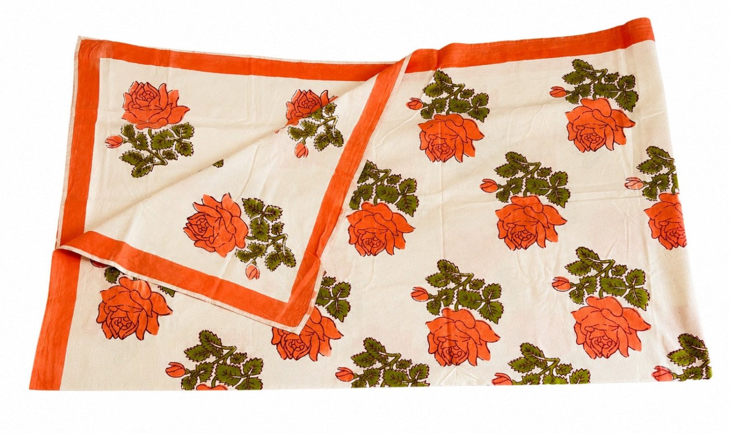 Hand block printed Cotton Table Cloth