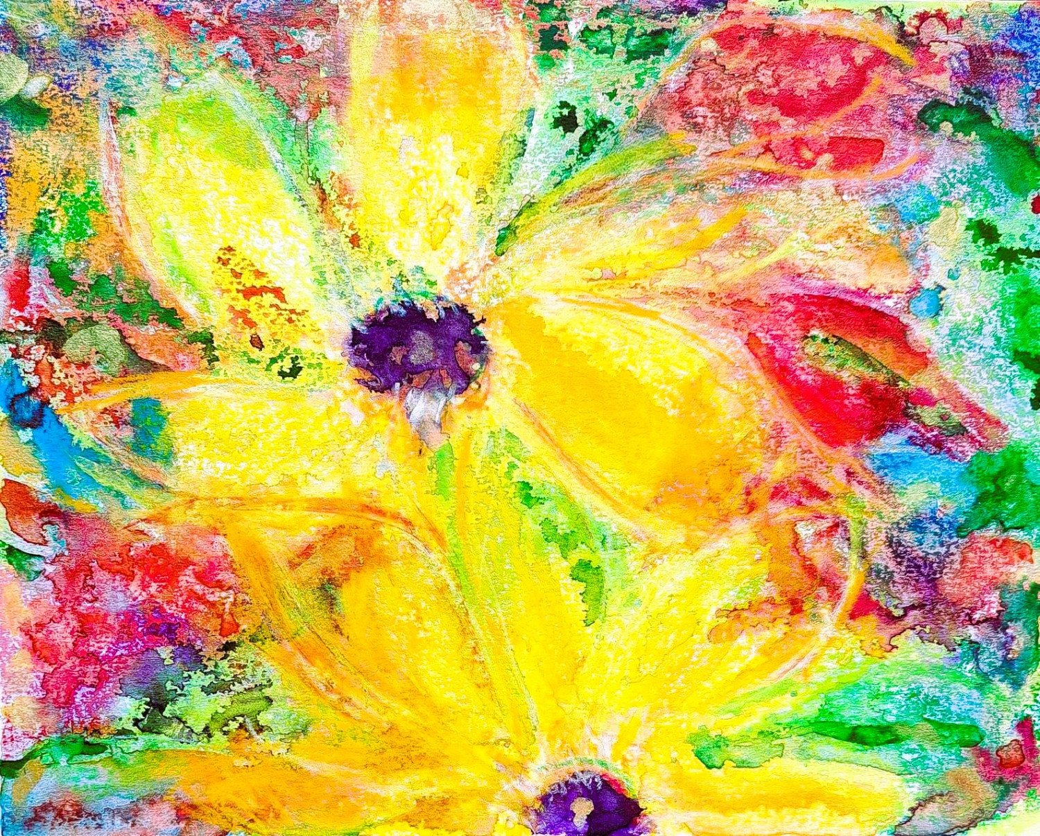 Flowers of May original watercolor painting