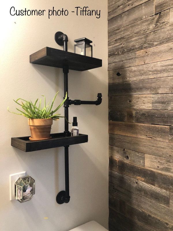 Steampunk Book Shelf – Book Shelf – Floating shelf – Floating Display Shelf