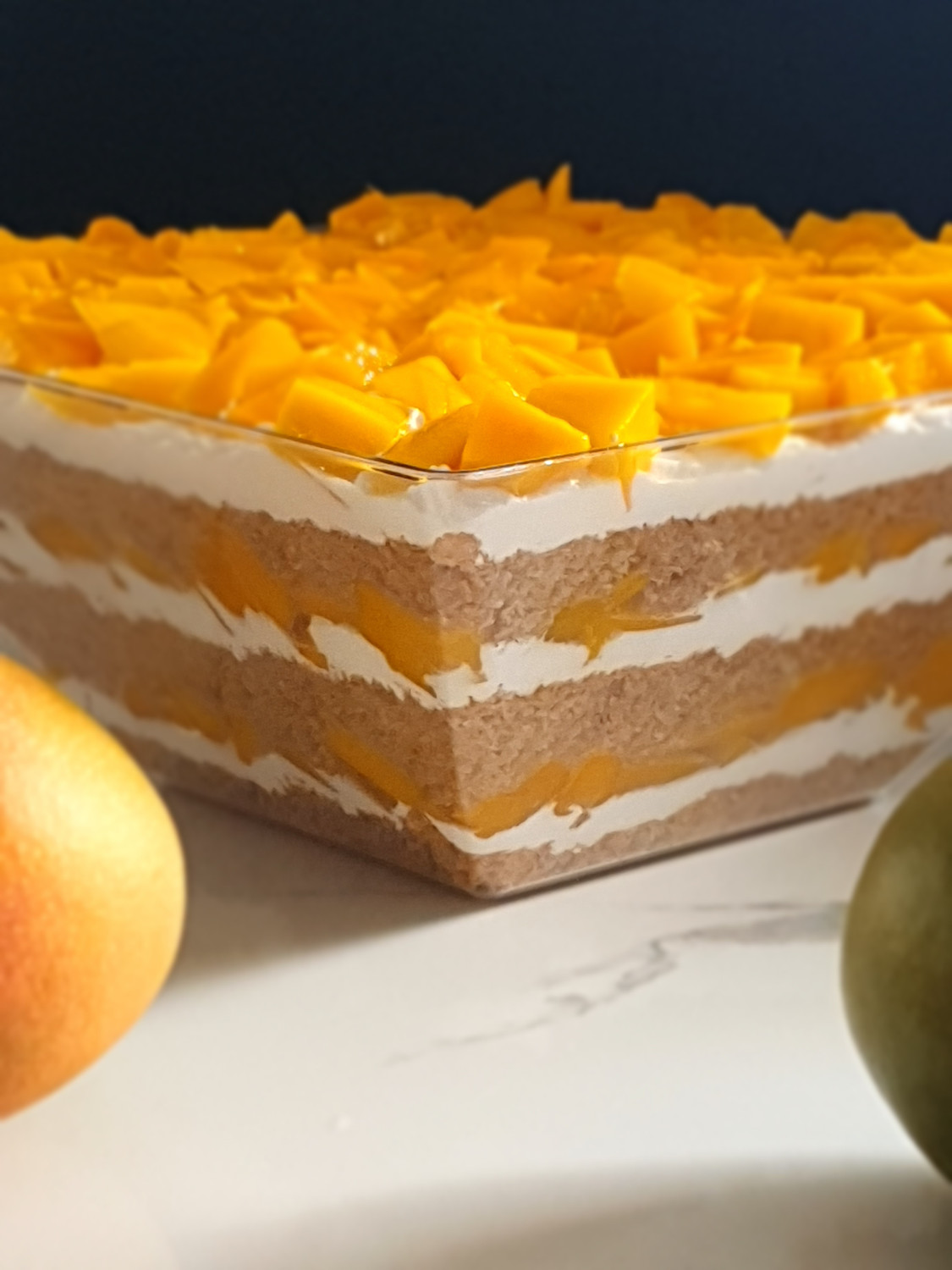 Konafa with mango