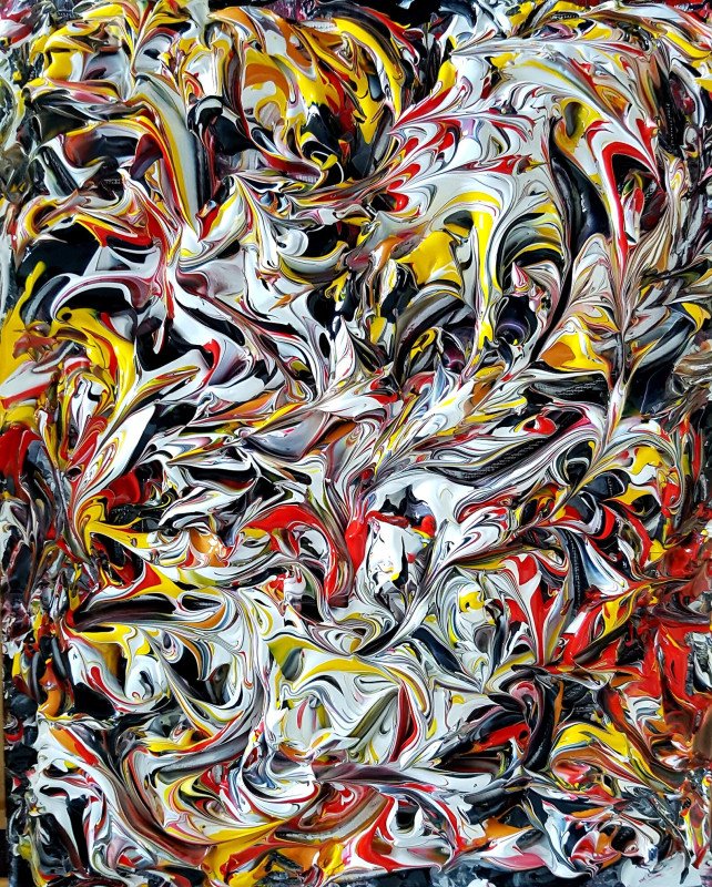 Circus Acrylic Original Abstract Painting