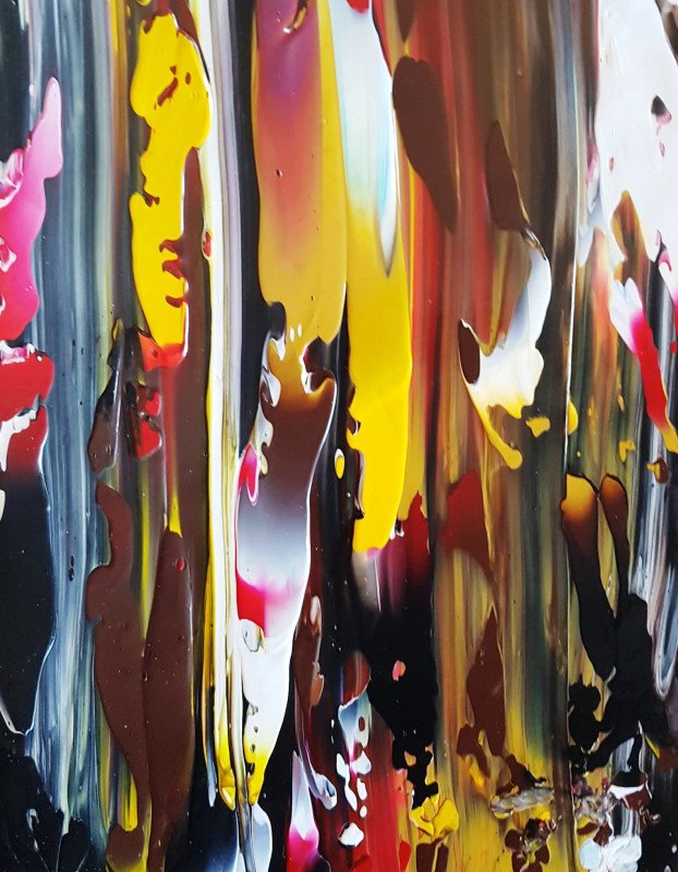 Autumn Night Acrylic Abstract Original