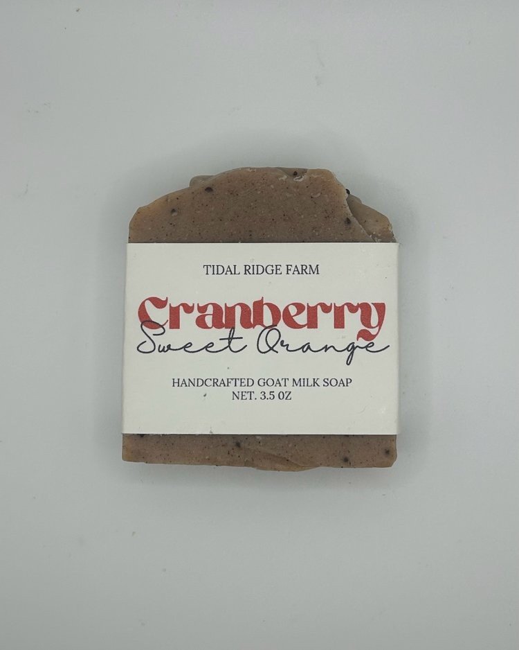 Handcrafted Goat Milk Soap - Cranberry Sweet Orange