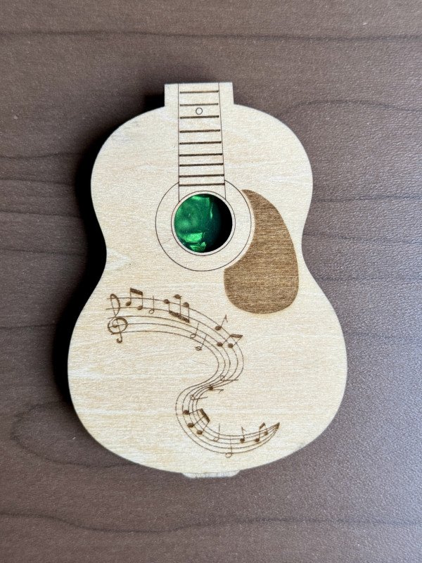 Guitar Pick Holder - Music Note V8