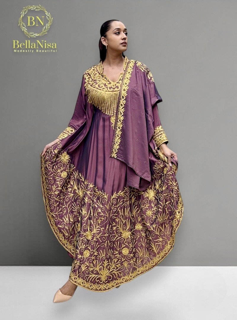 Humera Kaftan Purple