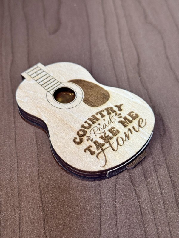 Guitar Pick Holder "Country Roads, Take Me Home"