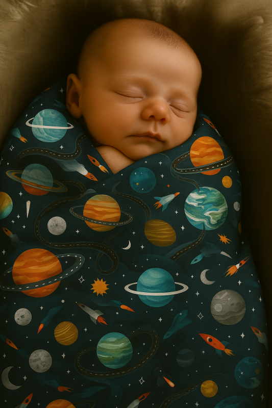 Planets - Minky Baby Blanket