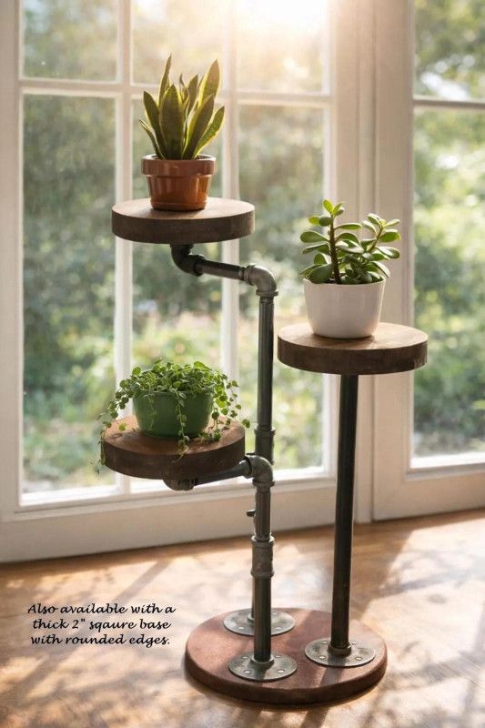 4 tier freestanding Industrial style Plant Stand