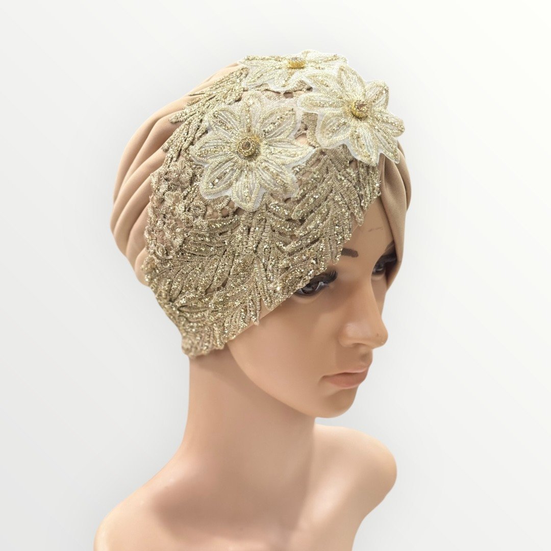 Turban Lace Tan