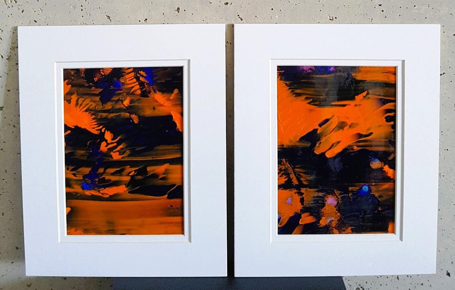 2 Piece Set Wonder Landscape Abstract Acrylic Paintings