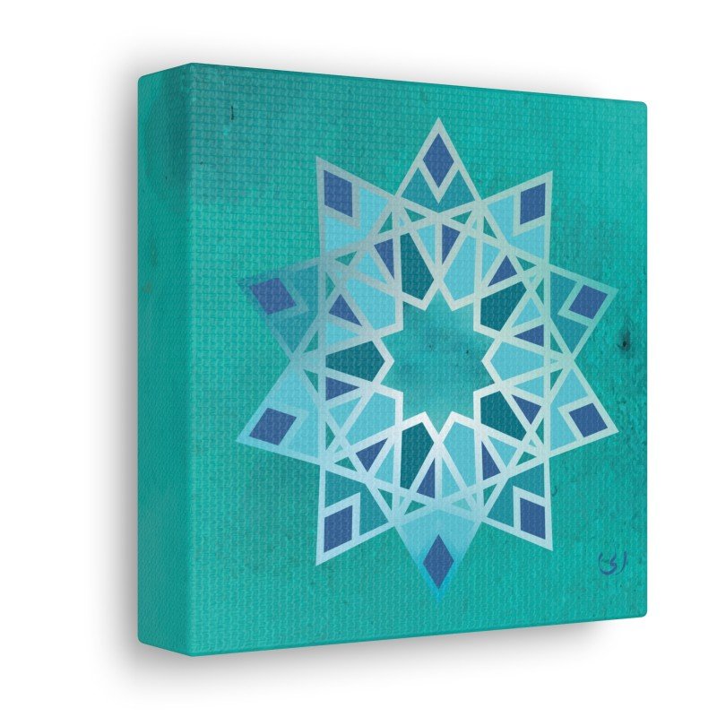 Rosette Arabesque Geometric Design Canvas
