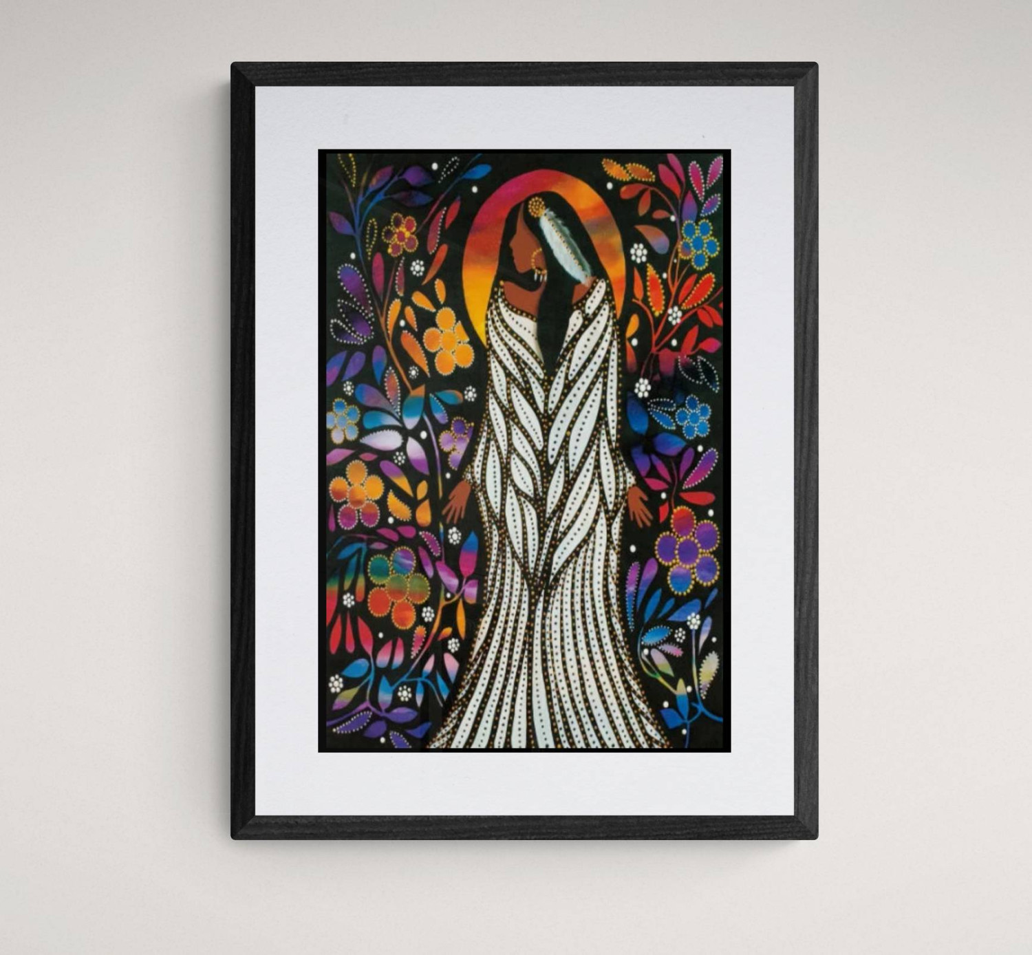 Framed Sacred Space by Indigenous Artist Betty Albert