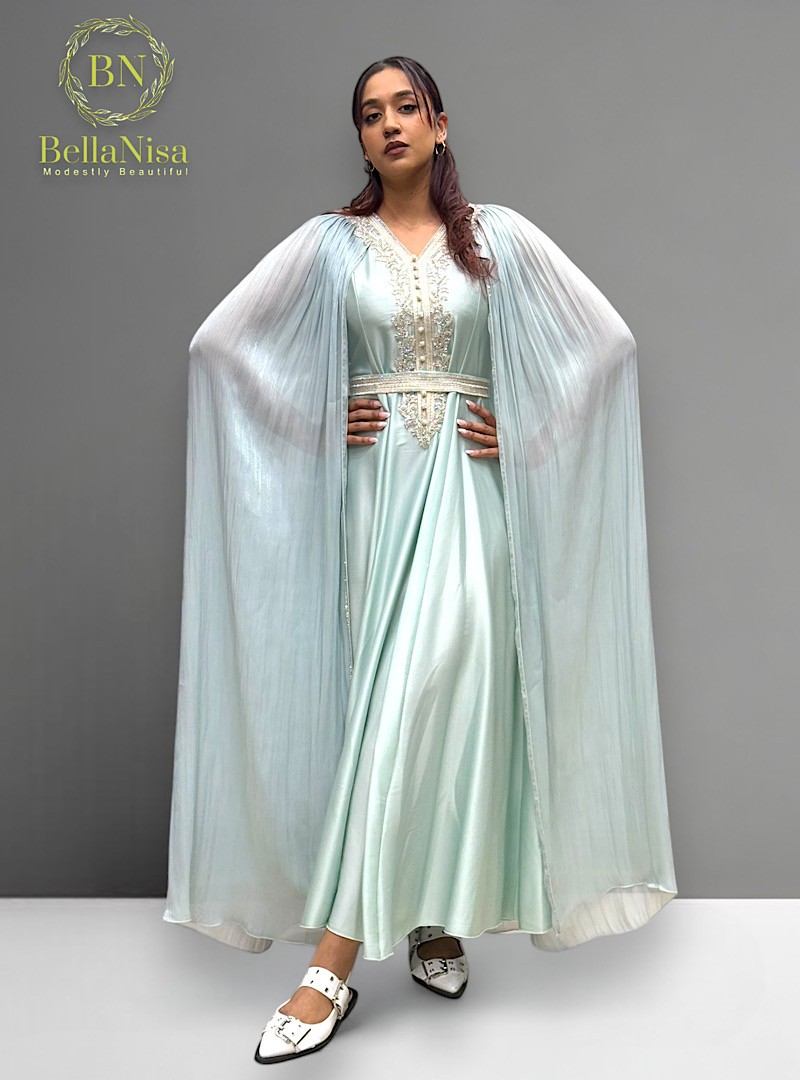 Rumi Morrocan Kaftan Sea Green