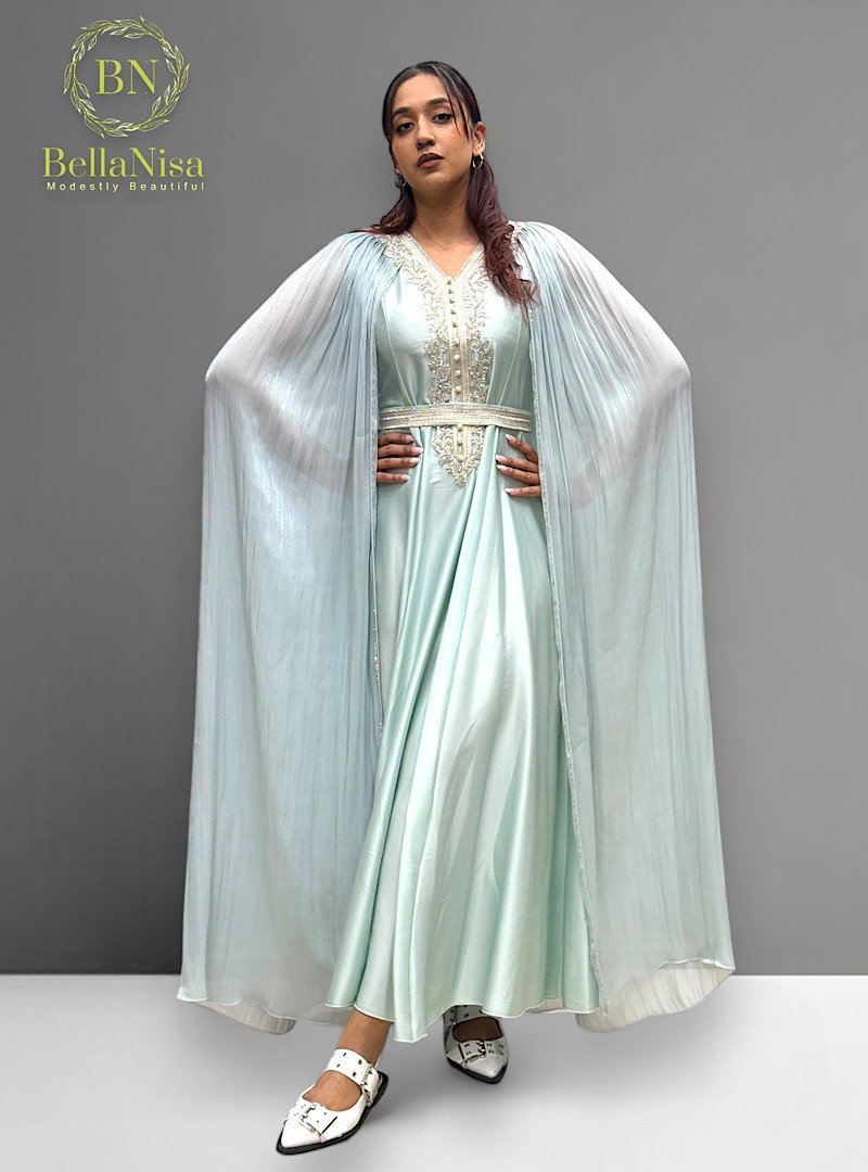 Rumi Morrocan Kaftan Sea Green