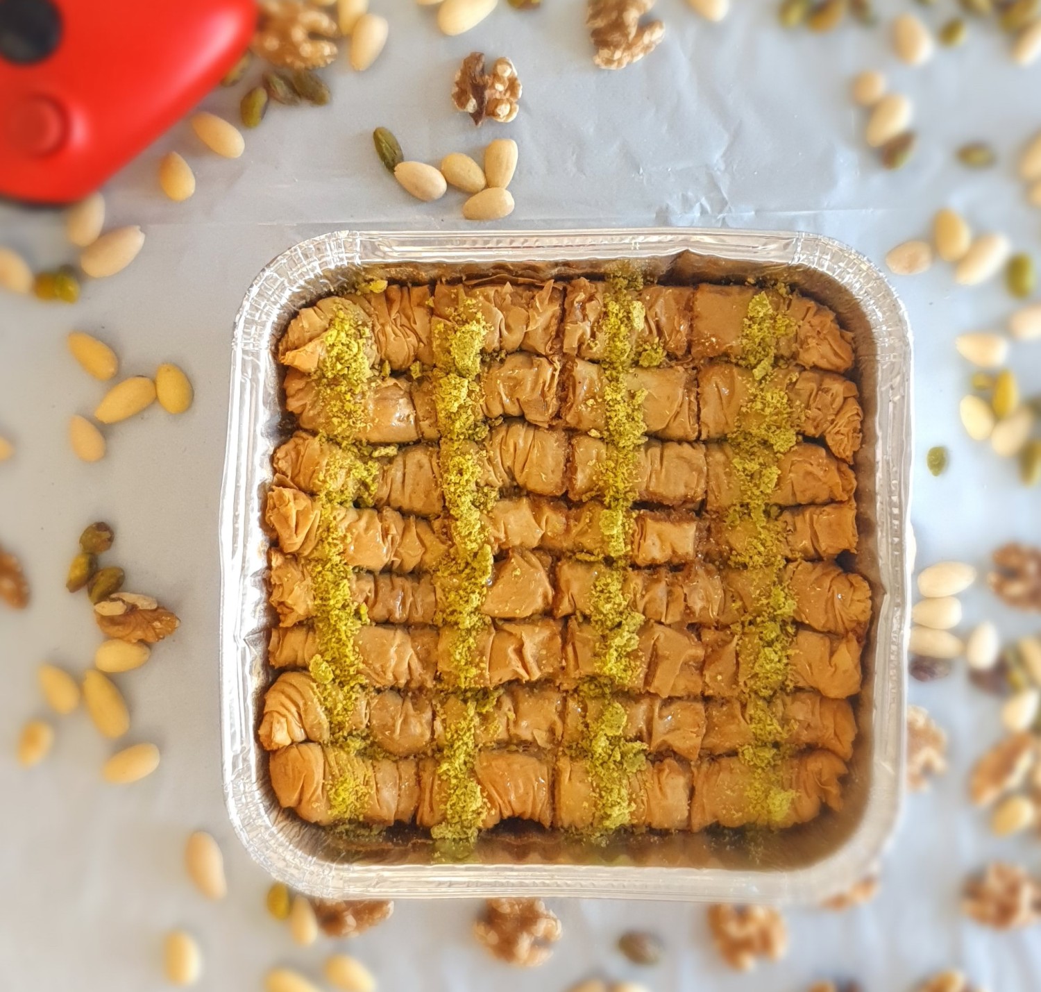 Baklava with mixed nuts