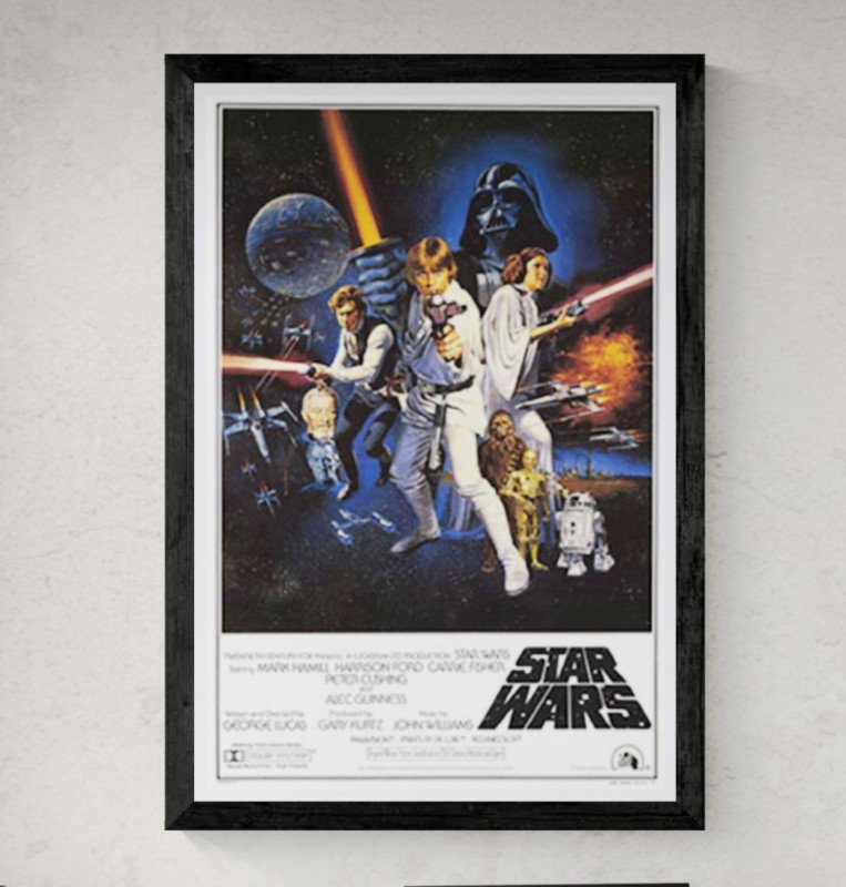Framed Star Wars Movie Poster