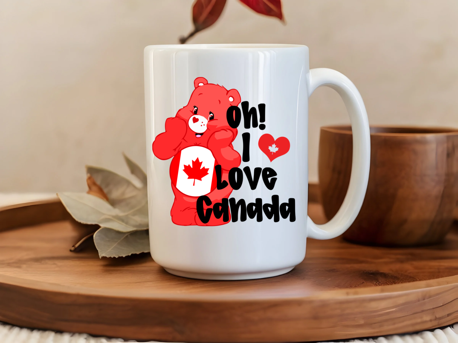 Oh I love Canada Carebear 15oz Mug