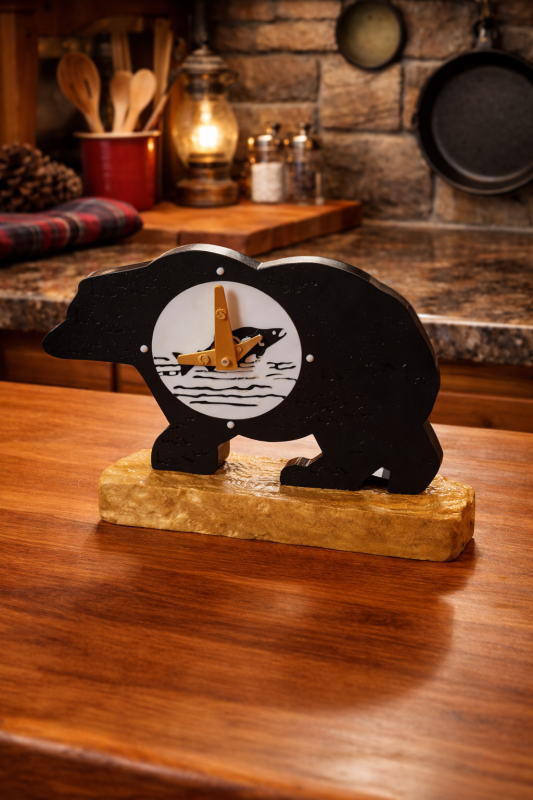 Black Bear Table Clock