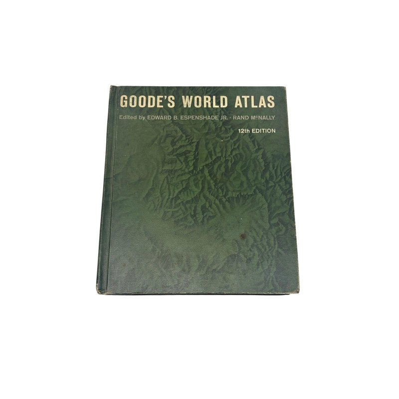 Vintage Goode's World Atlas 12th Edition Rand McNally Geography Reference Book