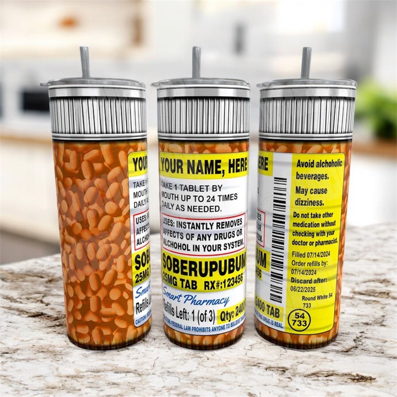 Sober pills funny 20oz Tumbler