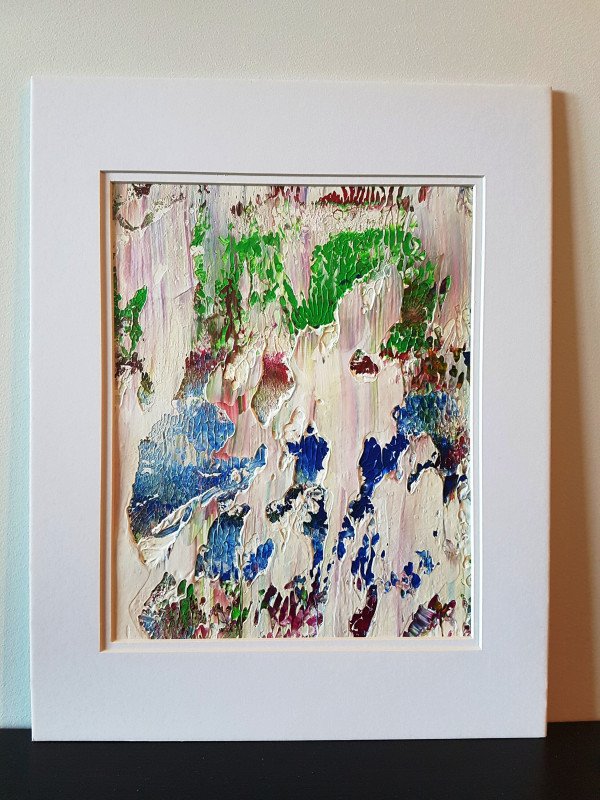 Snowy Acrylic Abstract Original Painting