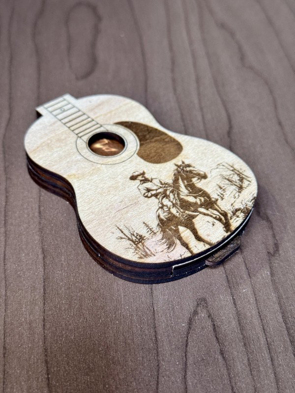 Guitar Pick Holder - Cowboy Riding Horse