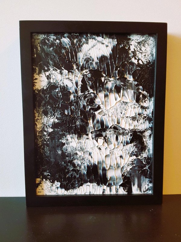 Garden Frost Acrylic Painting