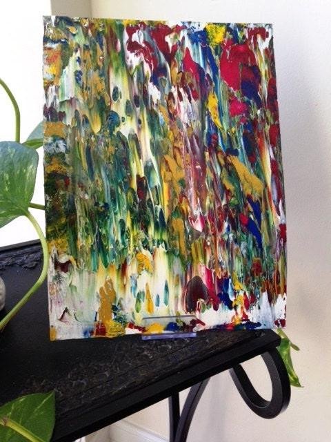 Rain through the Forest Abstract Original Painting
