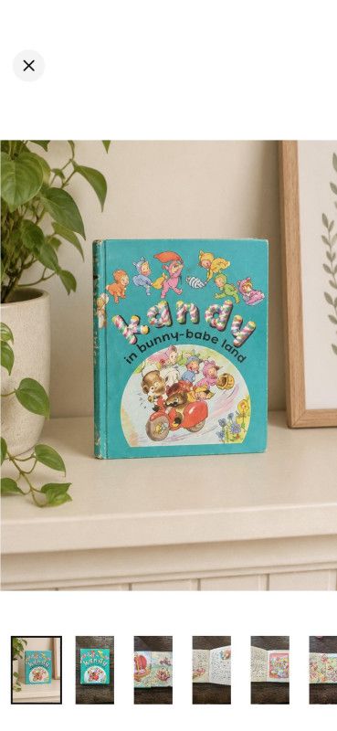 Kandy in Bunny Babe Land 1957 Vintage Childrens Book Koala Story Nursery Decor