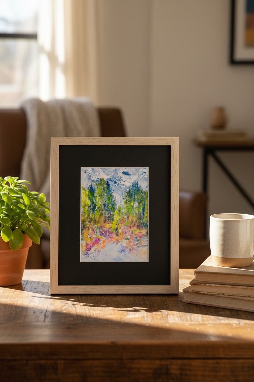 Hiking Through Abstract Watercolor