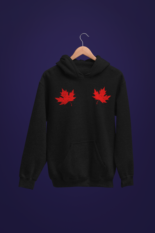 Minimalist Canada Maple Leaf Hoodie