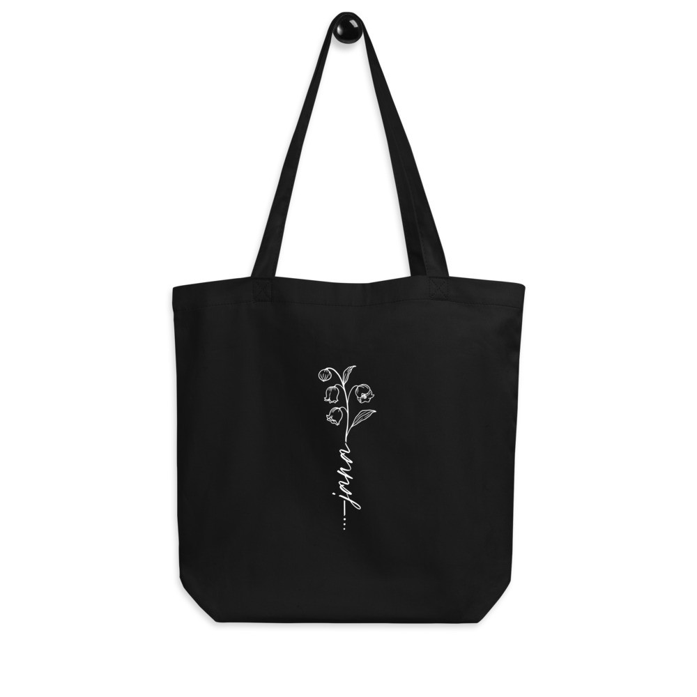 Birth Month Flower Name Eco Tote
