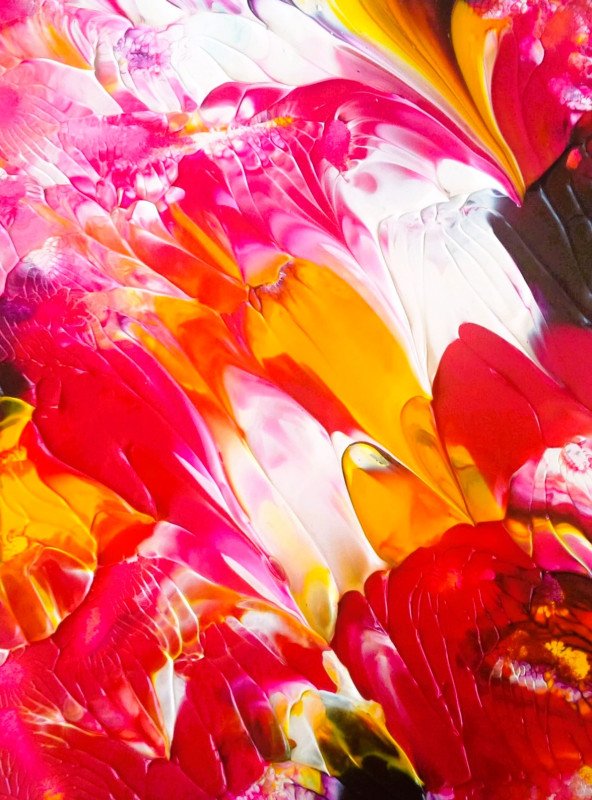 Summer Party Acrylic Abstract Painting