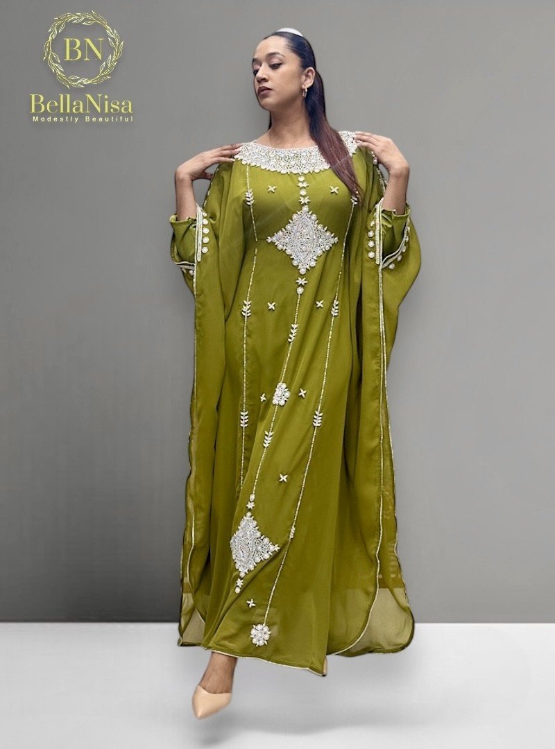 Lila Abaya Kaftan Olive