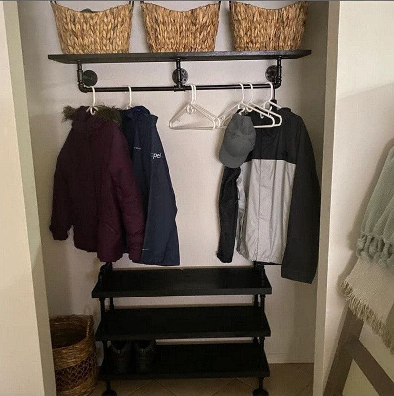 industrial style clothing rack