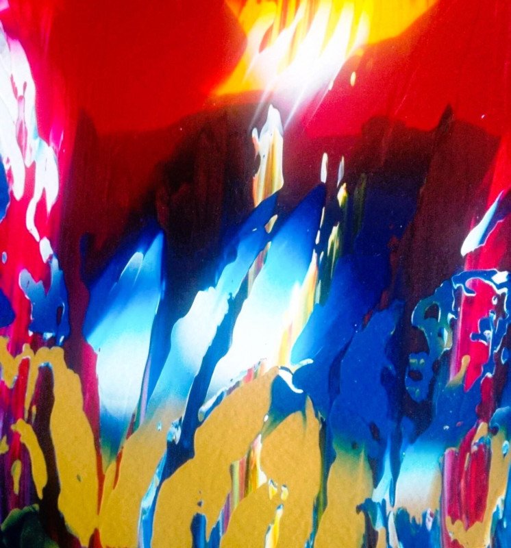 Abstract Sunset Original Painting