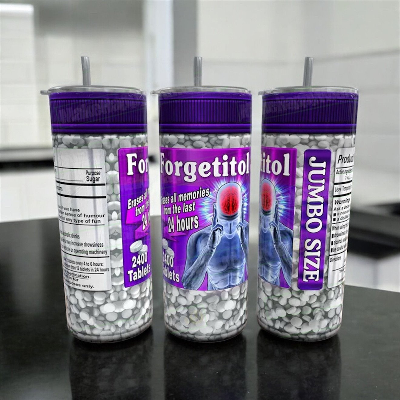 Forgetitol Pills Funny 20oz Tumbler