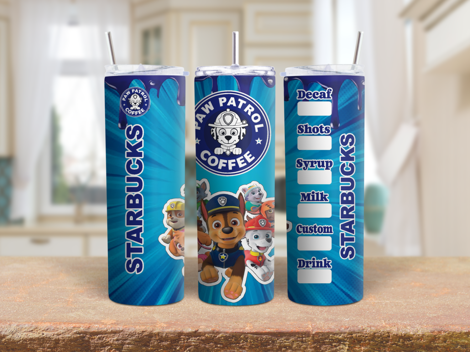 Paw Patrol Starbucks 20oz Tumbler