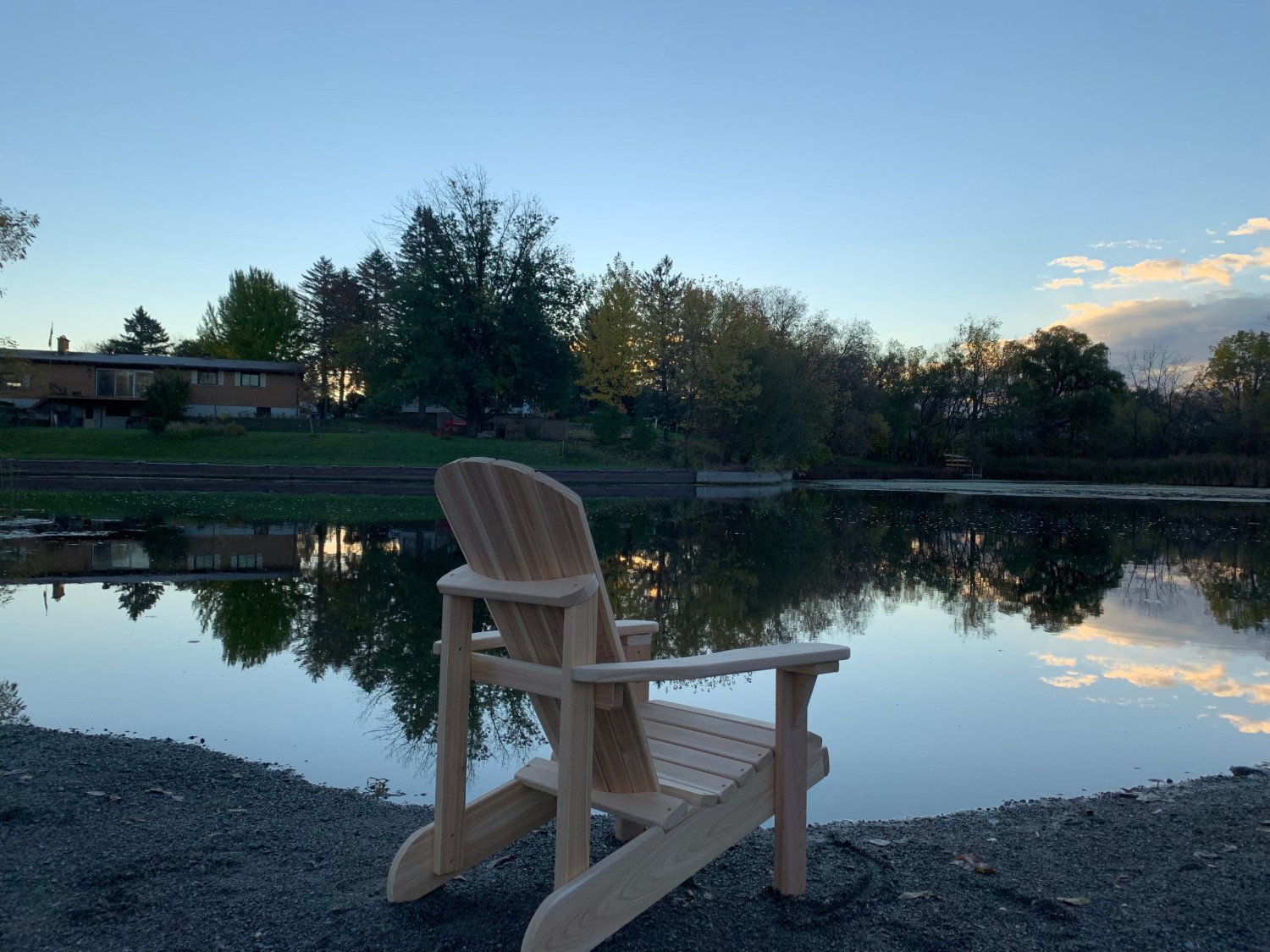 Wooden Canadiana Adirondack Kit Chair