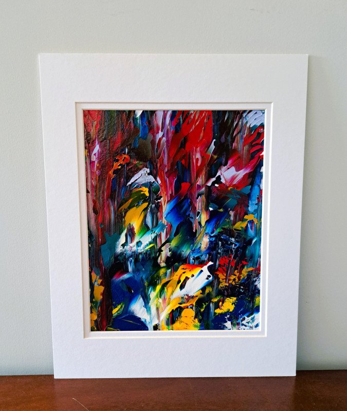 Sunshine in Nature Abstract Acrylic Painting