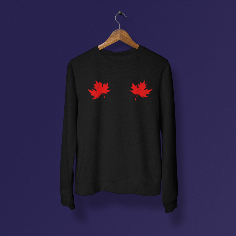 Minimalist Canada Maple Leaf Sweatshirt