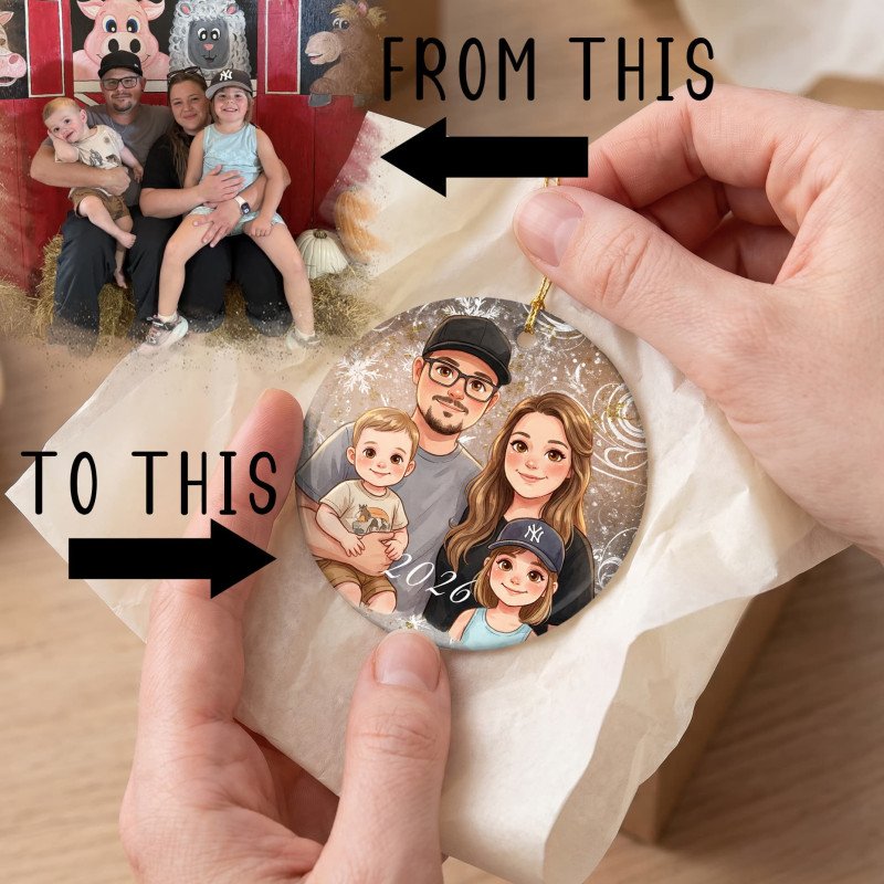 Cartoon Yourself! Ornament Design 1
