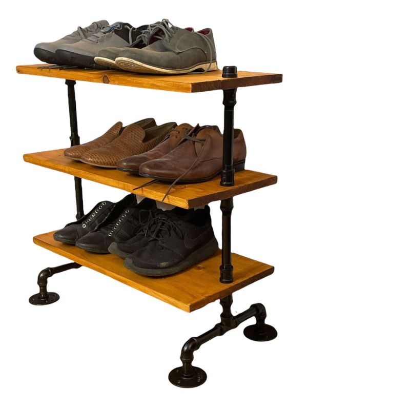 rustic 2 tier tv stand- Industrial TV stand – media console -Tv stand